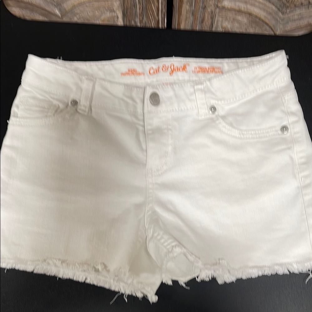 Cat & Jack Women's White Denim Shorts